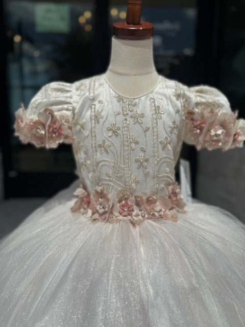 Vintage Dress Ivory/Champagne