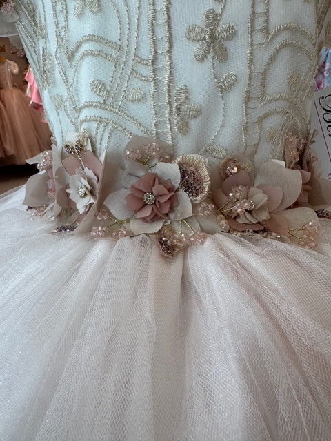 Vintage Dress Ivory/Champagne